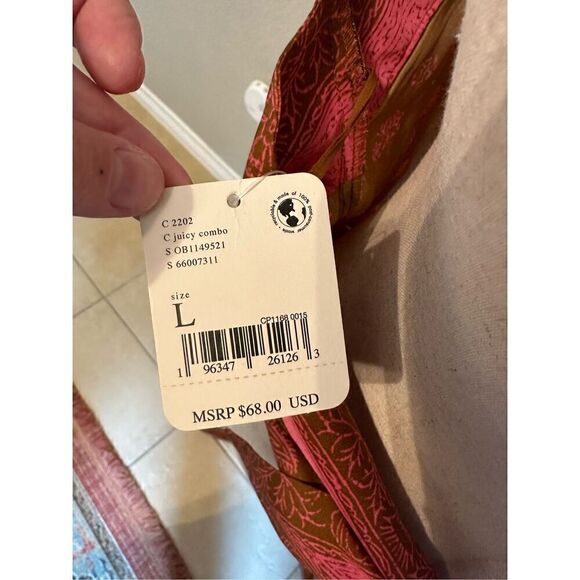 NWT Intimately Free People 1 Thing Halter Open Back Satin Bodysuit Size Large - Picture 9 of 13